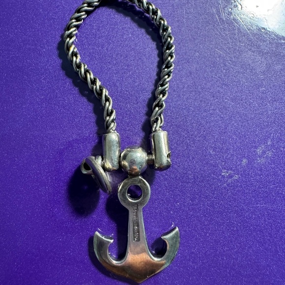 Tiffany Sterling Silver Anchor Keychain - Picture 4 of 7